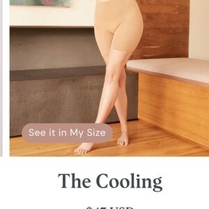 Thigh Society Cooling Shorts xl/2x in almond